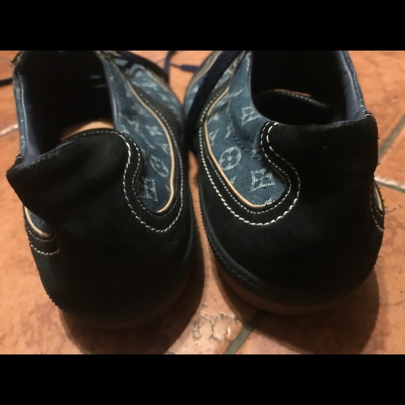 Louis Vuitton men’s blue denim shoes size 9.5 - Picture 5 of 8